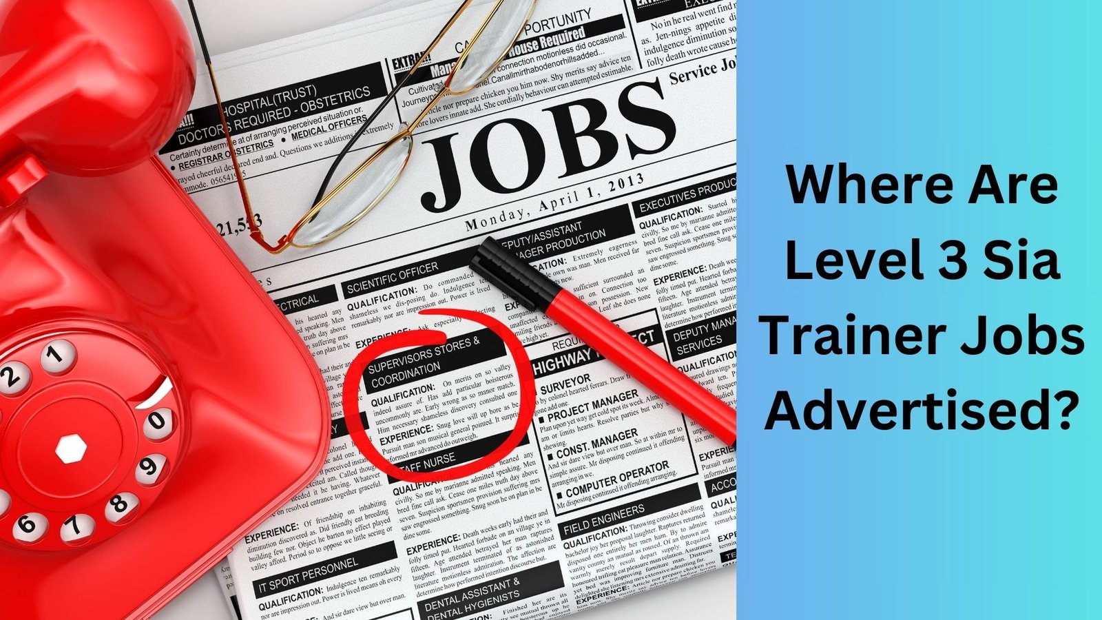 Where Are Level 3 Sia Trainer Jobs Advertised