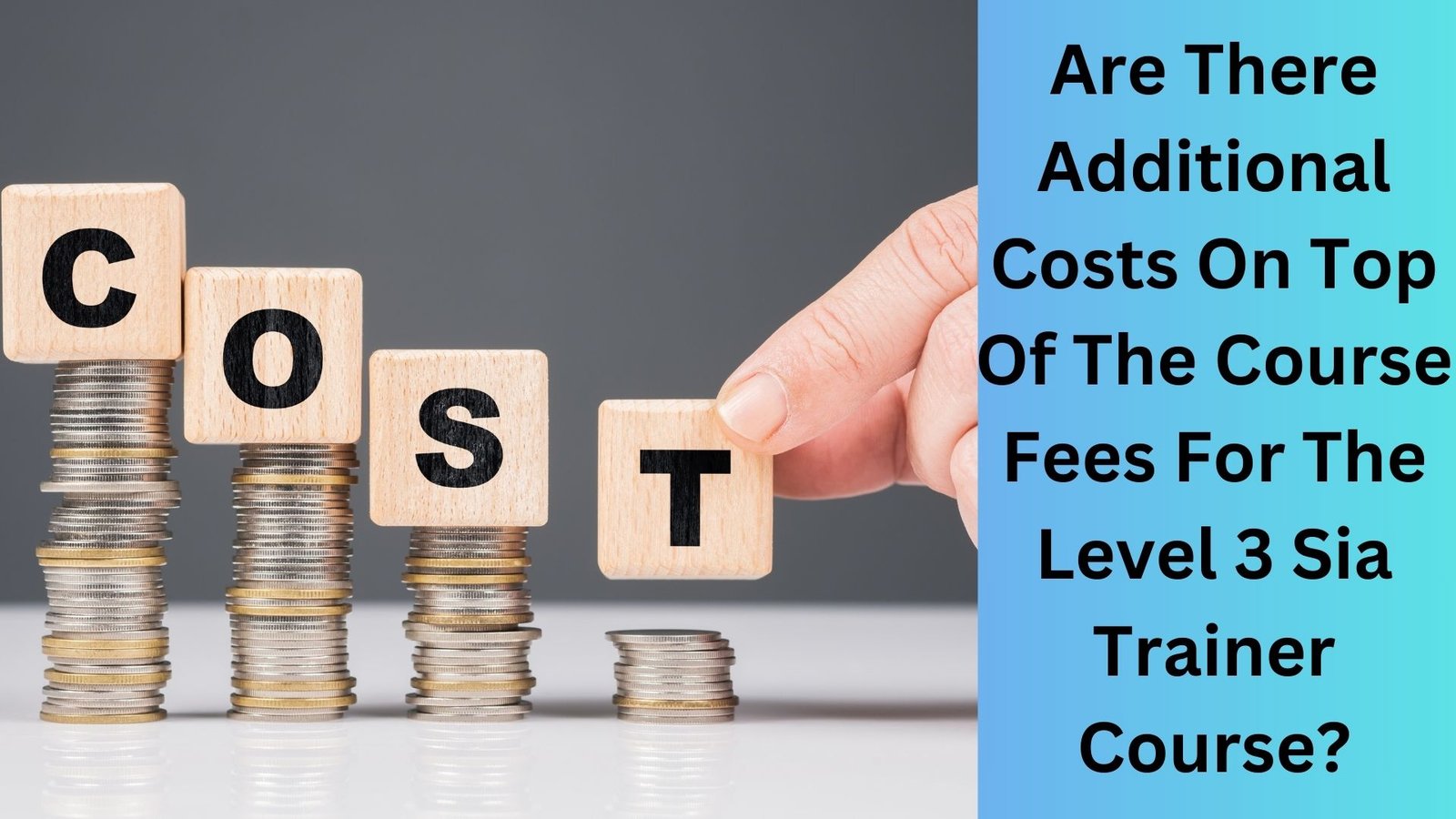 re There Additional Costs On Top Of The Course Fees For The Level 3 Sia Trainer Course