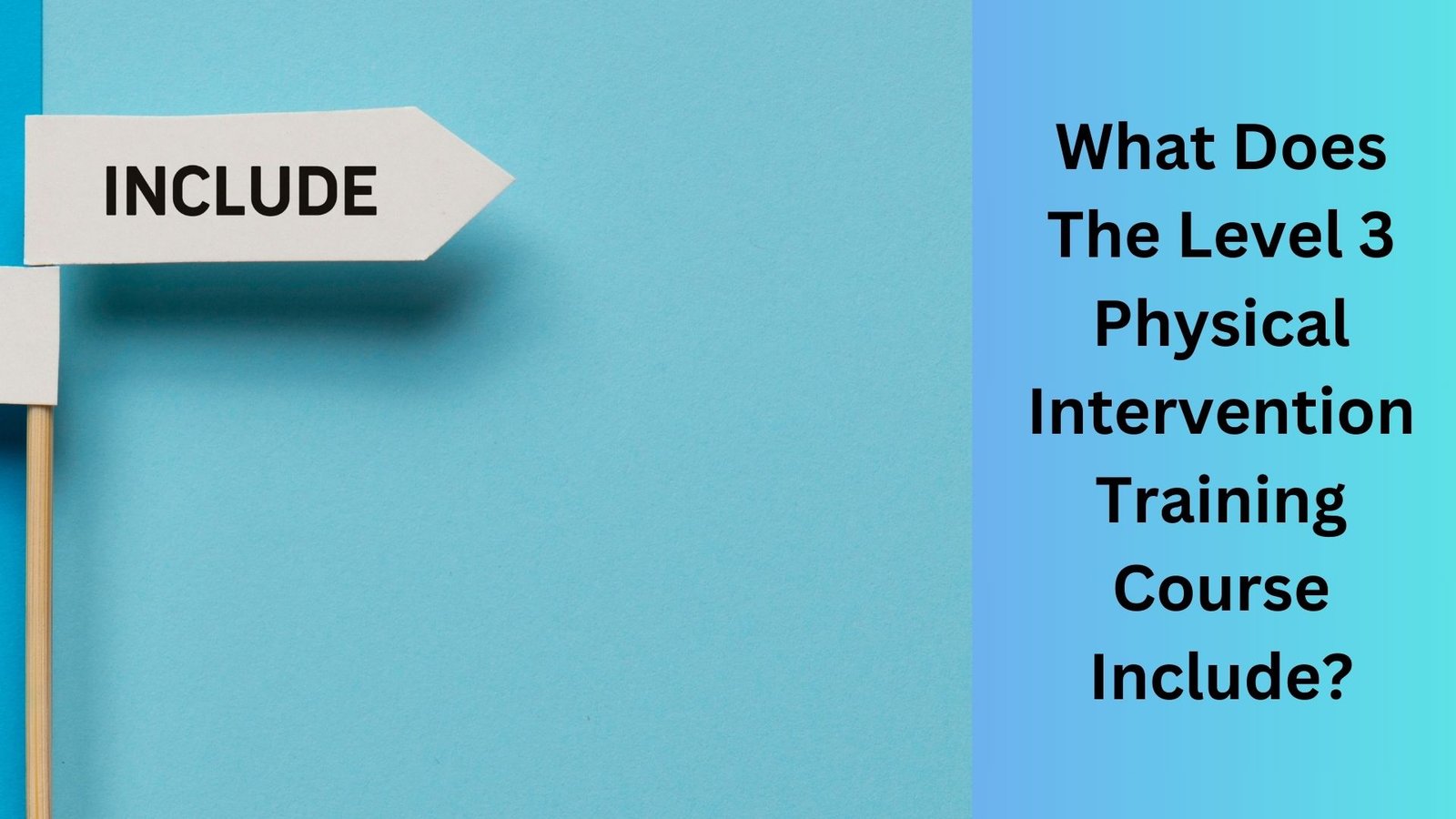 What Does The Level 3 Physical Intervention Training Course Include